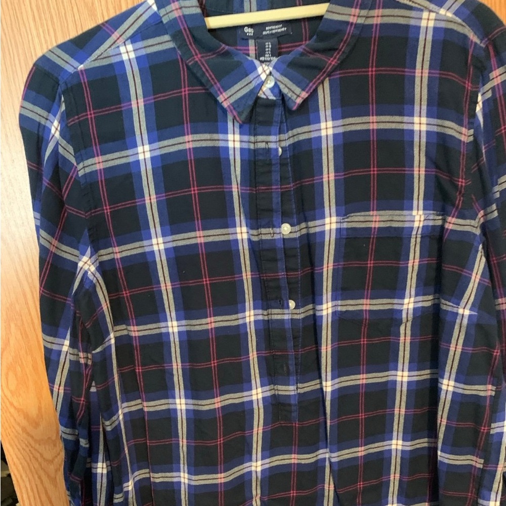 Gap Women’s Flannel Blouse L